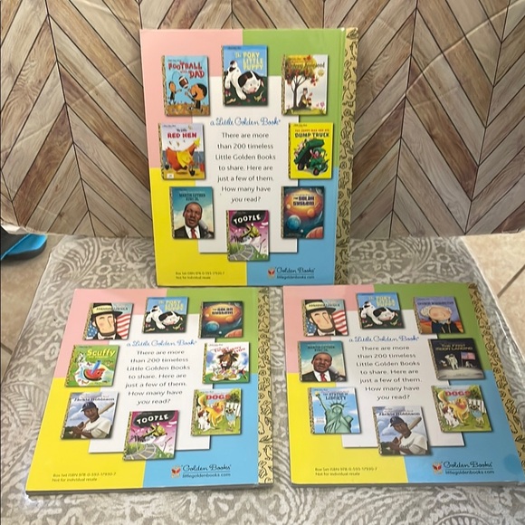 Set of 3 Little Golden Books Jackie Robinson,Martin Luther King jr,White House - Picture 5 of 5